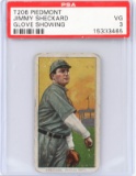 Baseball Card T206 Piedmont, Jimmy Sheckard Glove Showing