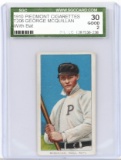Baseball Card 1910 Piedmont Cigarettes T206, George McQuillan w/Bat