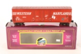 M.T.H. Western Maryland #35046 50' Double Door Plugged Boxcar