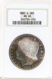 Morgan Silver Dollar 1880-S NGC MS65