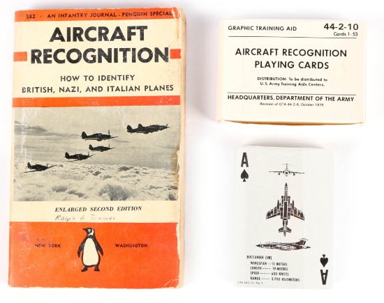 Aircraft Recognition Book and Playing Cards