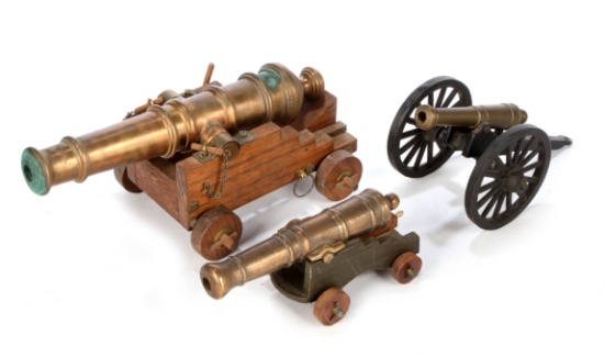 Three Brass Canons