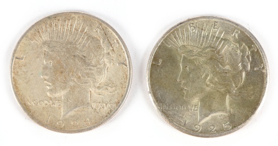 Peace Silver Dollars (2)