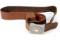 Leather Belt with German Belt Buckle