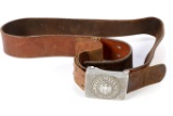 Leather Belt with German Belt Buckle