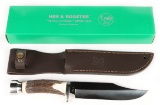 Hen & Rooster Stag Horn Bowie Knife