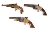 Three Antique .22 Rimfire Revolvers