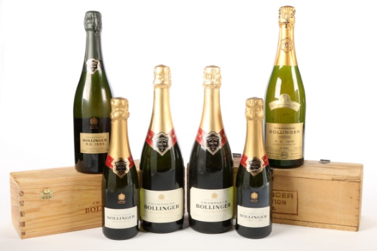 Champagne Bollinger (6) - Shipping is NOT available for this lot. Local pickup only.