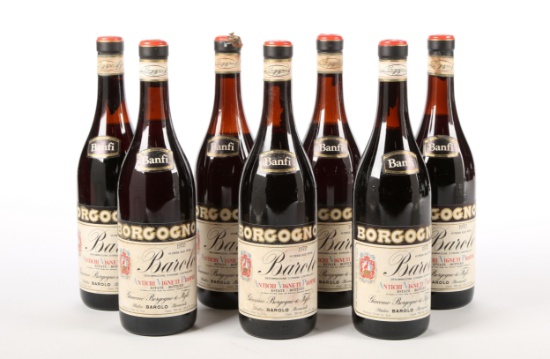 1970 Giacomo Borgogno Barolo (7) - Shipping is NOT available for this lot. Local pickup only.