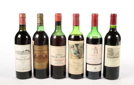 Mixed Lot of Bordeaux from Pauillac (6) - Shipping is NOT available for this lot. Local pickup only.