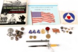 Book, Mini Dagger, Arm Band, Pins, Buttons, Medals