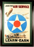WWI lithograph poster 