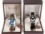 Lot of 2 Nicolet 1886 Automatic Watches (China)