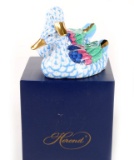 Herend Porcelain Ducks Figurine