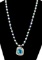Sterling Silver Azurite/Malachite Necklace