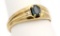 10K Gold & Blue Sapphire Ring