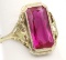 14K Gold Ruby Ring