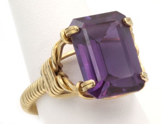 14K Amethyst Ring