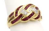 10K Gold & Ruby Ring