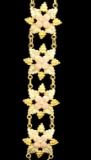 10K Black Hills Gold Gold Flower & Leaf Bracelet