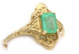 14K Gold & Emerald Ring