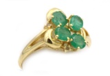 14K Gold & Emerald Ring