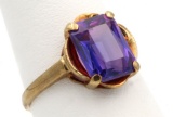 10K Gold & Amethyst Ring