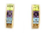14K Gold & Sapphires Earrings