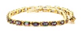 14K Gold & Mystic Topaz Bracelet