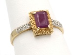 10K Gold & Ruby Ring