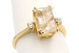 14K Gold Rutilated Quartz Ring