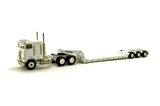 Freightliner COE w/Lowboy Trailer - White