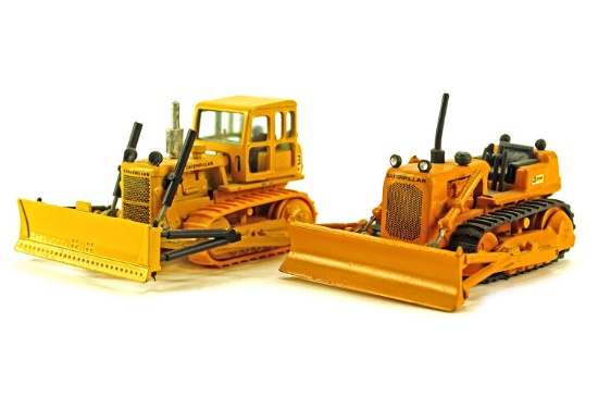 Caterpillar Set of Two D4 Bulldozers