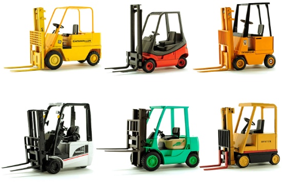 Set of 6 Forklift Models