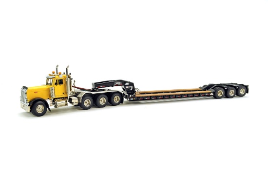 Peterbilt 379 w/3-Axle Rogers Lowboy - Yellow/Black