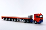 MAN SPZ DL5 5-Axle Flatbed Trailer w/MAN Truck - Bruns Colors