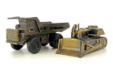 Euclid Bulldozer and Dump Truck Slush Mold Models