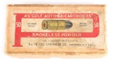 Empty Box .45 Colt Auto C.F. Cartridges by Peters