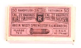 47 of 50 Rounds Sinoxid .22 Caliber German Ammunition