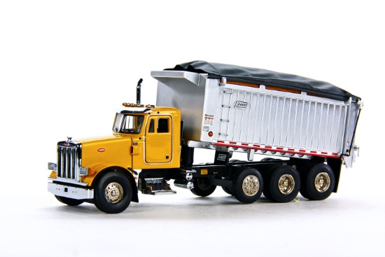 Peterbilt 357 Rigid w/East Genesis Dump Body - Yellow