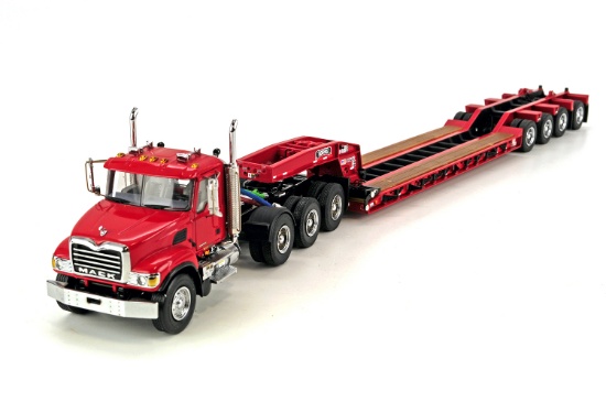 Mack Granite w/Rogers 4-Axle Flip Lowboy