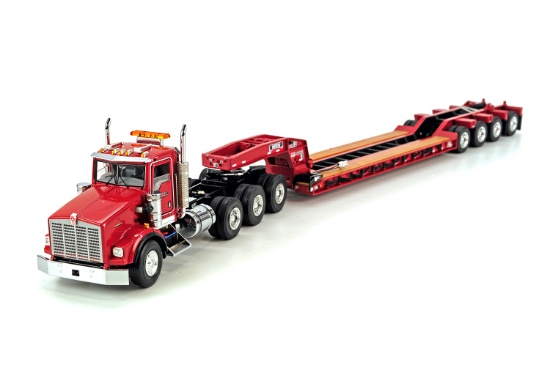 Kenworth T800W w/4-Axle Flip Lowboy - Maxim Crane