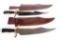 2 Large Bowie Style Hunting Knifes, Unnamed or Marked