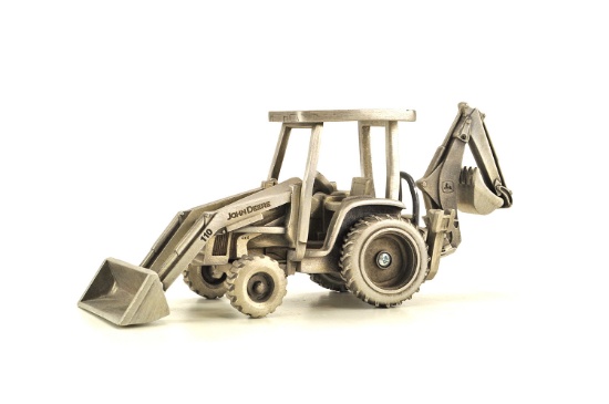John Deere 110 Tractor Backhoe - Pewter