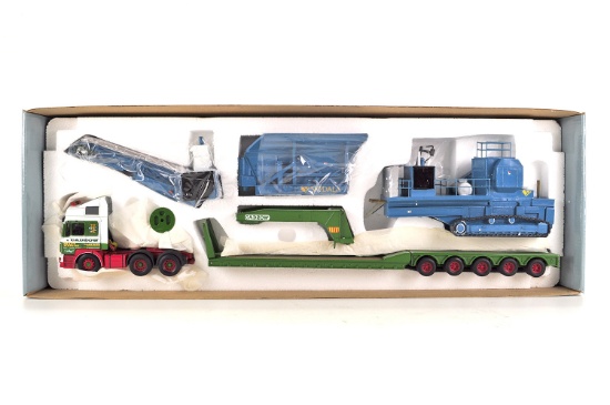 MAN Tractor w/King Trailer & Crusher Load