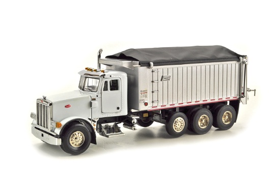 East Genesis Peterbilt Dump Truck on 357 Chassis- White