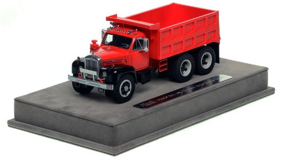 Mack B-61 Tandem Dump Truck - Red/Black