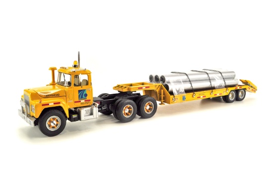 Mack R-Model w/ Lowboy Trailer - " Penn Dot" - 1:34