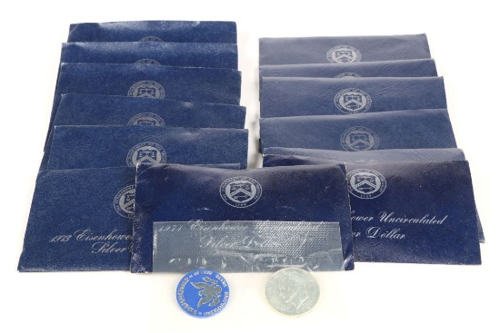 1971, 1972, 1973, 1974 Uncirculated Eisenhower Silver Dollars