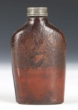 Glass Flask in Leather